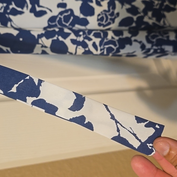 Blue and White Floral Women's Dress - Picture 5 of 5